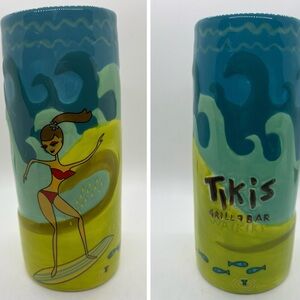 Tikis Grill & Bar Waikiki Hawaii Tiki Mug Surfer Girl 1970 of 6000 Tiare CRAZED